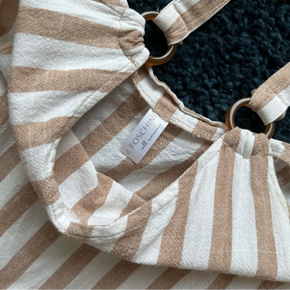 Striped Linen Jumpsuit - Picture 6 of 8